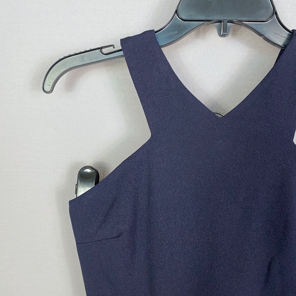 Love...Ady Ruffle Hem Fit and Flare Dress in Navy Size Medium - Picture 4 of 10